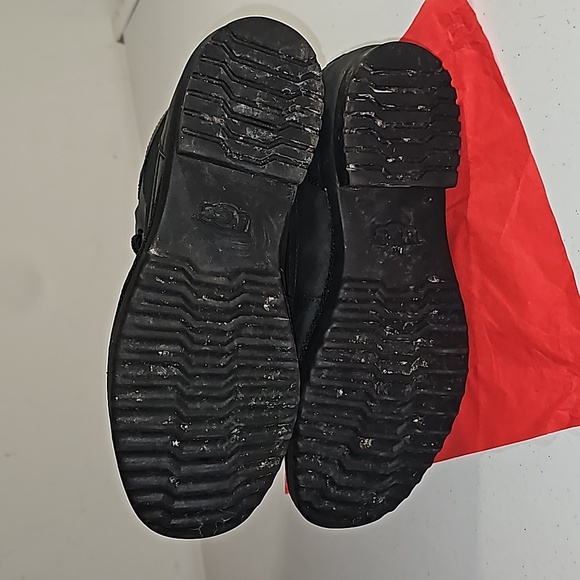 UGG Heather Waterproof Rain Lace up Bootie Sz 9.5 Black VGUC Comfortable - Picture 16 of 16